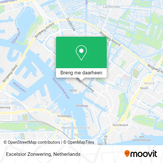 Excelsior Zonwering kaart