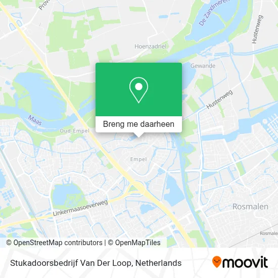 Stukadoorsbedrijf Van Der Loop kaart