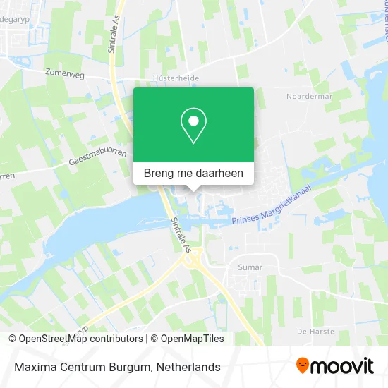 Maxima Centrum Burgum kaart