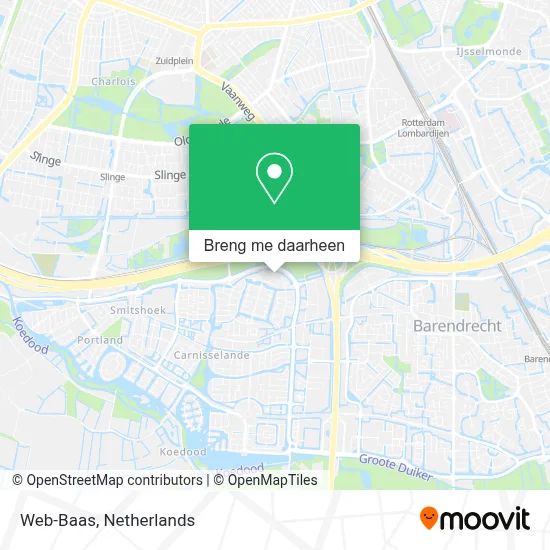 Web-Baas kaart