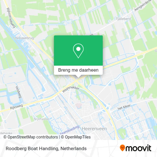 Roodberg Boat Handling kaart