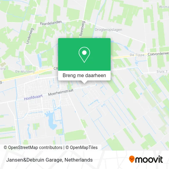 Jansen&Debruin Garage kaart