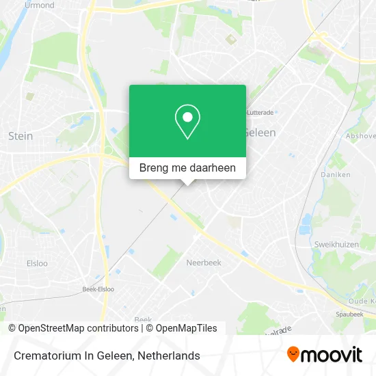 Crematorium In Geleen kaart