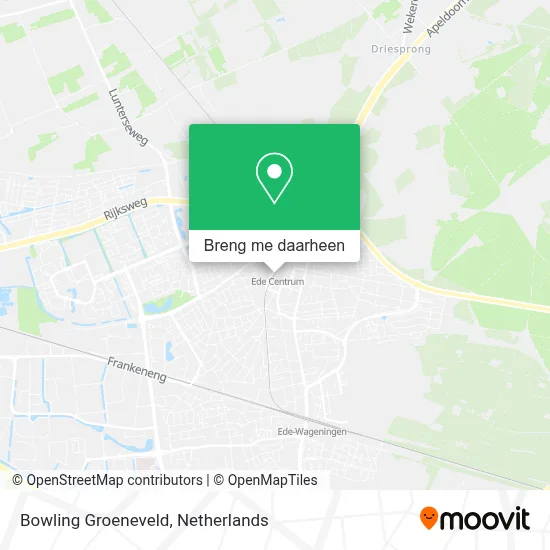 Bowling Groeneveld kaart