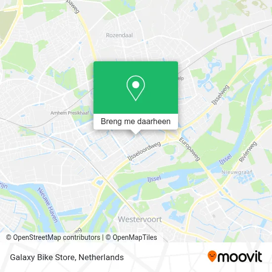 Galaxy Bike Store kaart
