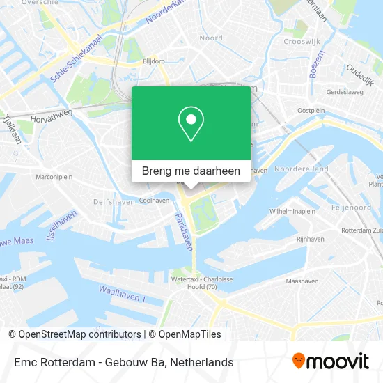 Emc Rotterdam - Gebouw Ba kaart
