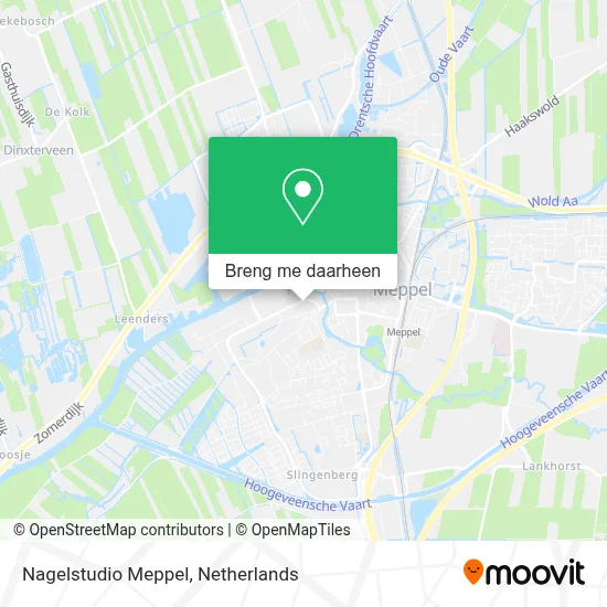 Nagelstudio Meppel kaart