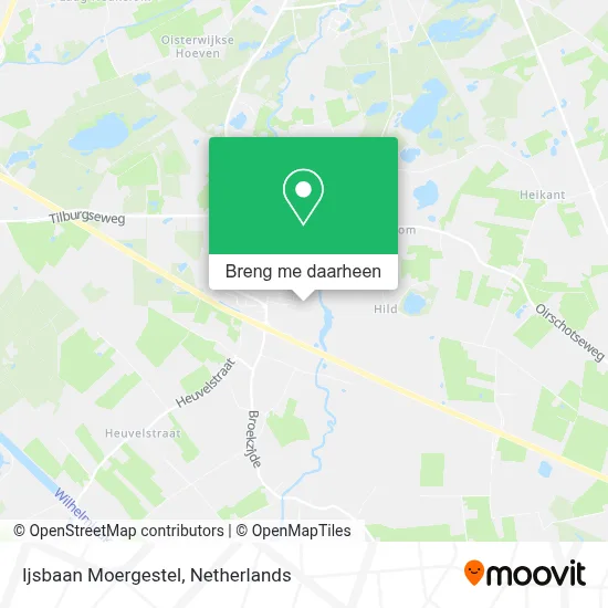 Ijsbaan Moergestel kaart