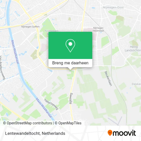 Lentewandeltocht kaart