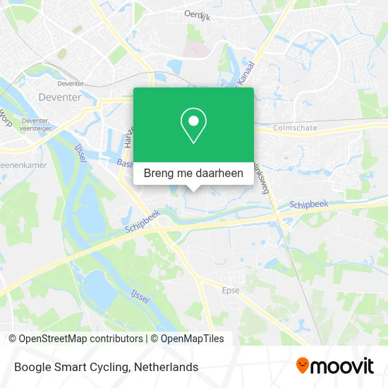 Boogle Smart Cycling kaart