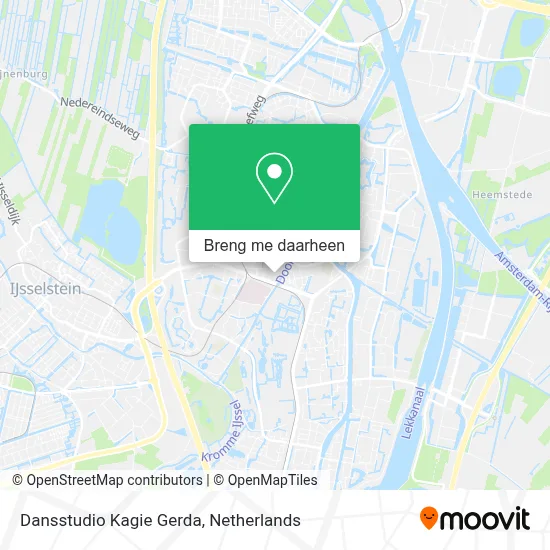Dansstudio Kagie Gerda kaart