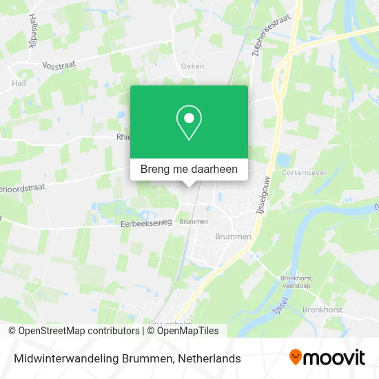 Midwinterwandeling Brummen kaart