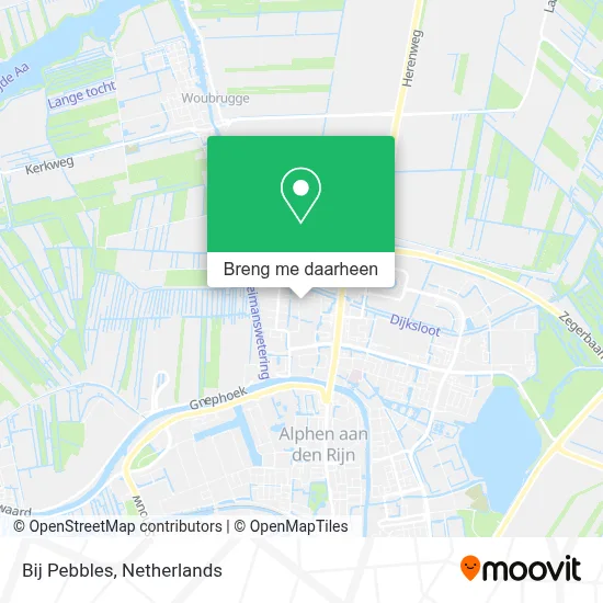 Bij Pebbles kaart