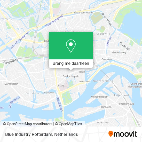 Blue Industry Rotterdam kaart
