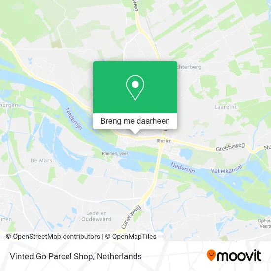Vinted Go Parcel Shop kaart