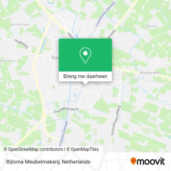 Bijlsma Meubelmakerij kaart