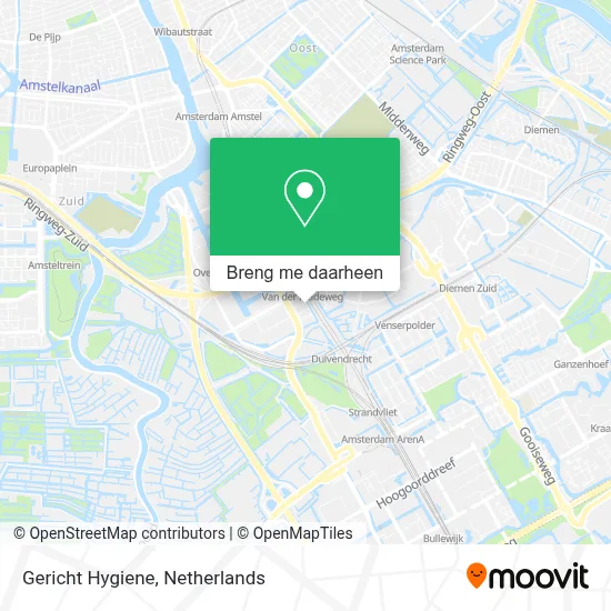 Gericht Hygiene kaart