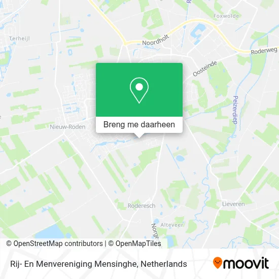 Rij- En Menvereniging Mensinghe kaart