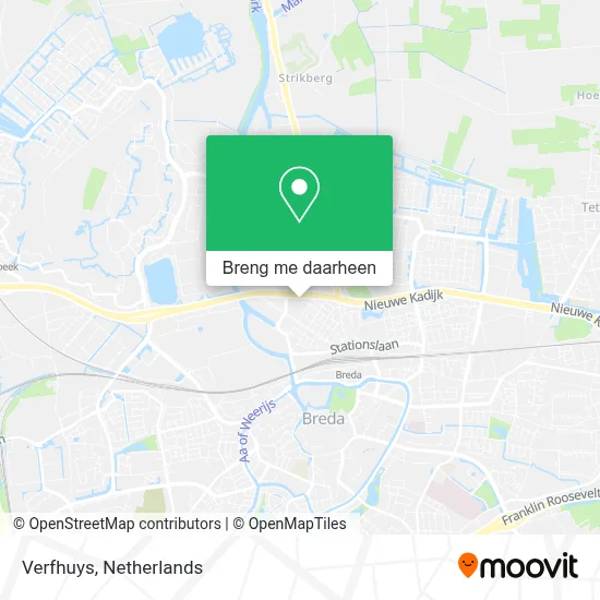 Verfhuys kaart