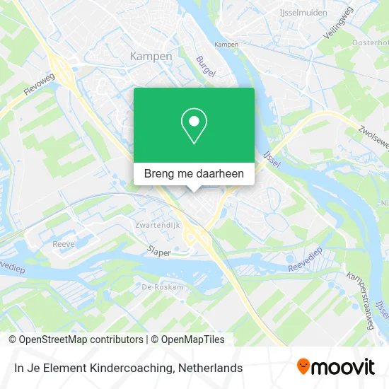 In Je Element Kindercoaching kaart