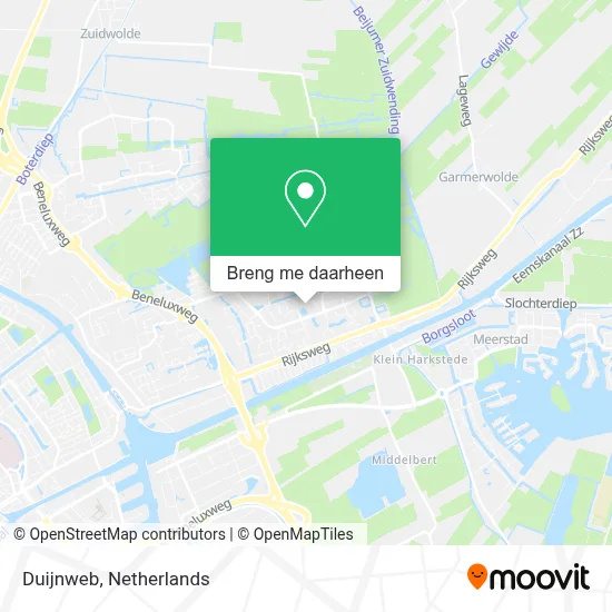 Duijnweb kaart