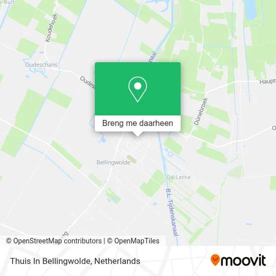 Thuis In Bellingwolde kaart