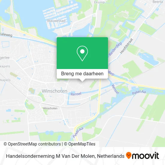 Handelsonderneming M Van Der Molen kaart