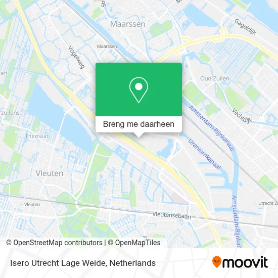 Isero Utrecht Lage Weide kaart