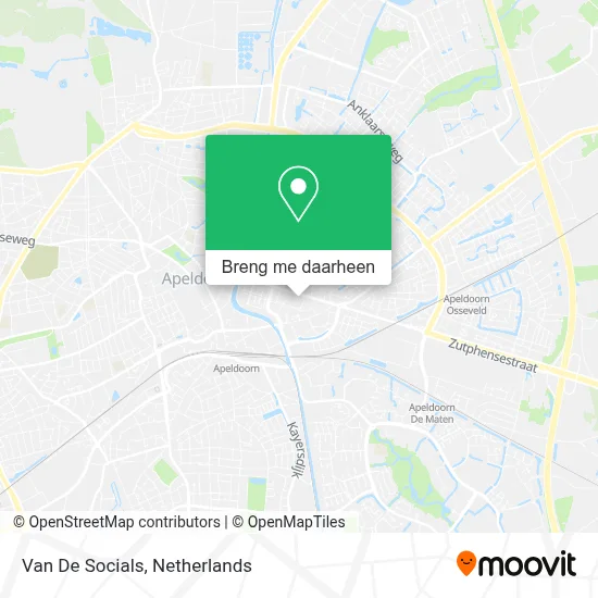 Van De Socials kaart