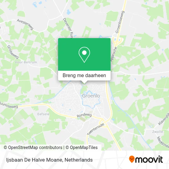 Ijsbaan De Halve Moane kaart