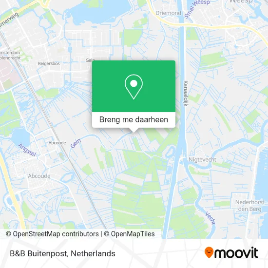 B&B Buitenpost kaart