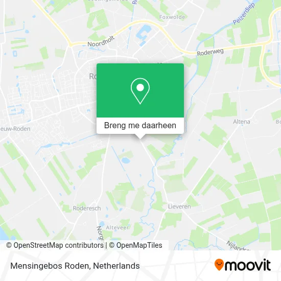 Mensingebos Roden kaart