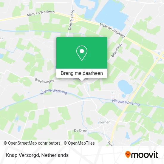 Knap Verzorgd kaart