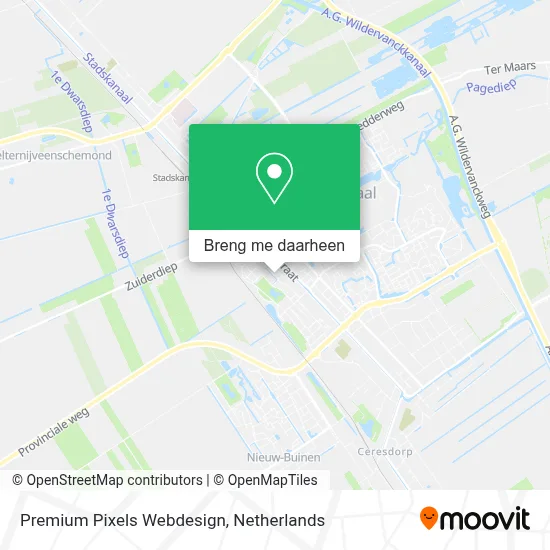 Premium Pixels Webdesign kaart