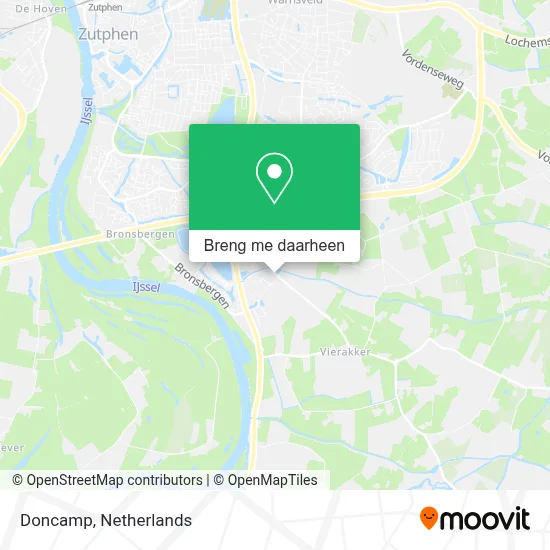 Doncamp kaart