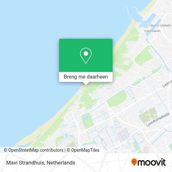 Mavi Strandhuis kaart