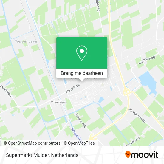 Supermarkt Mulder kaart