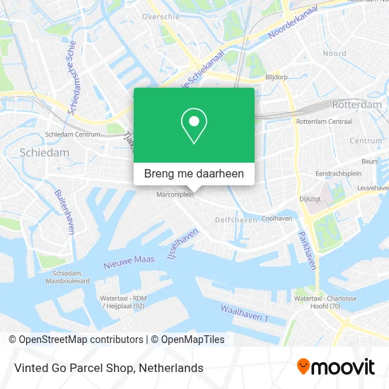 Vinted Go Parcel Shop kaart