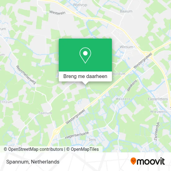 Spannum kaart