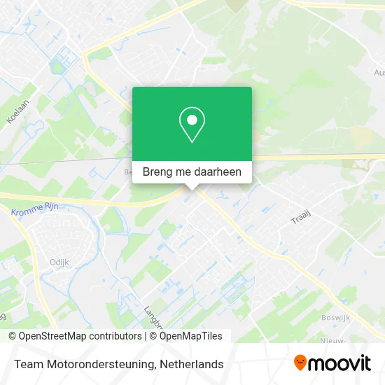 Team Motorondersteuning kaart