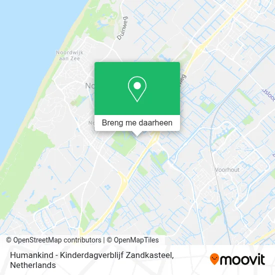 Humankind - Kinderdagverblijf Zandkasteel kaart