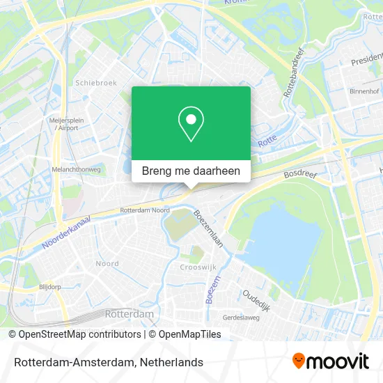 Rotterdam-Amsterdam kaart