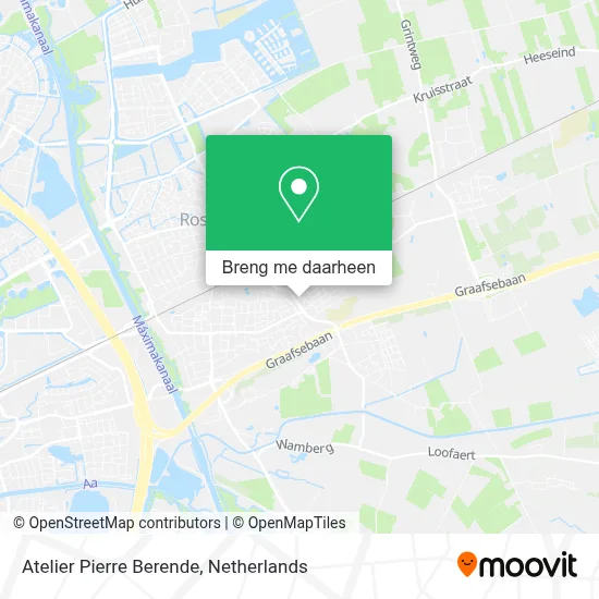 Atelier Pierre Berende kaart