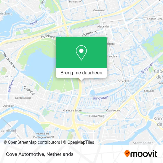 Cove Automotive kaart
