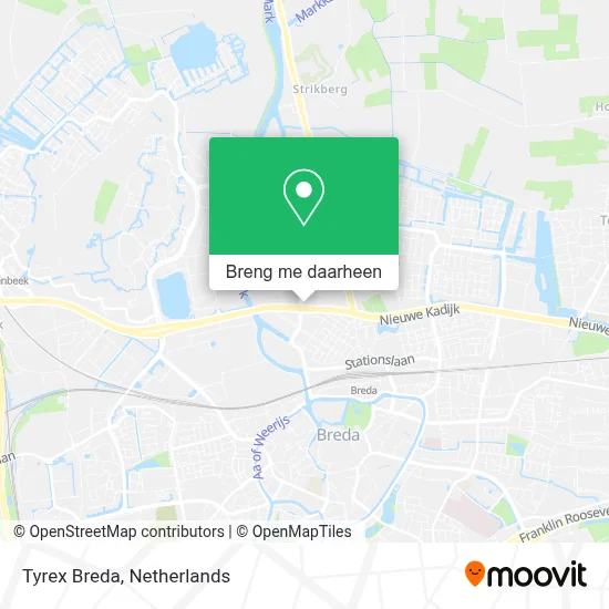 Tyrex Breda kaart
