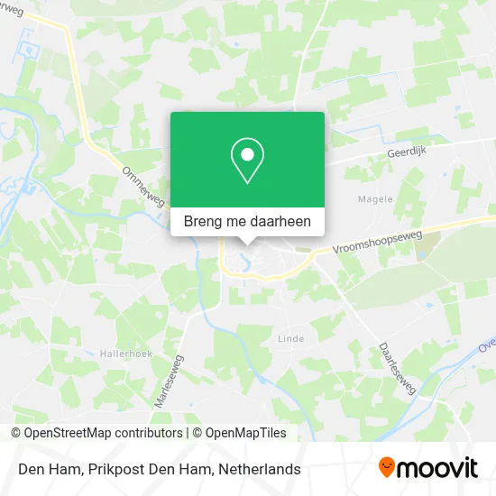 Den Ham, Prikpost Den Ham kaart