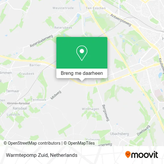 Warmtepomp Zuid kaart