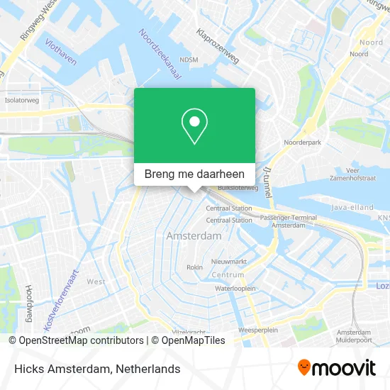 Hicks Amsterdam kaart