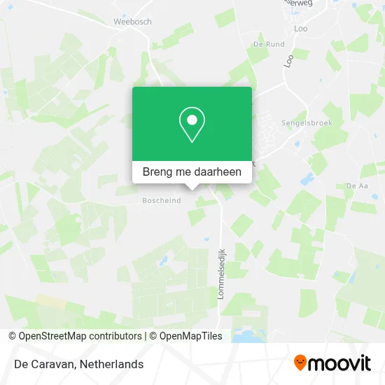 De Caravan kaart