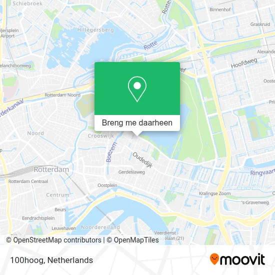 100hoog kaart